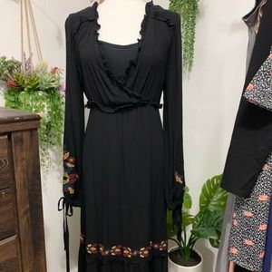 Bohemian black dress